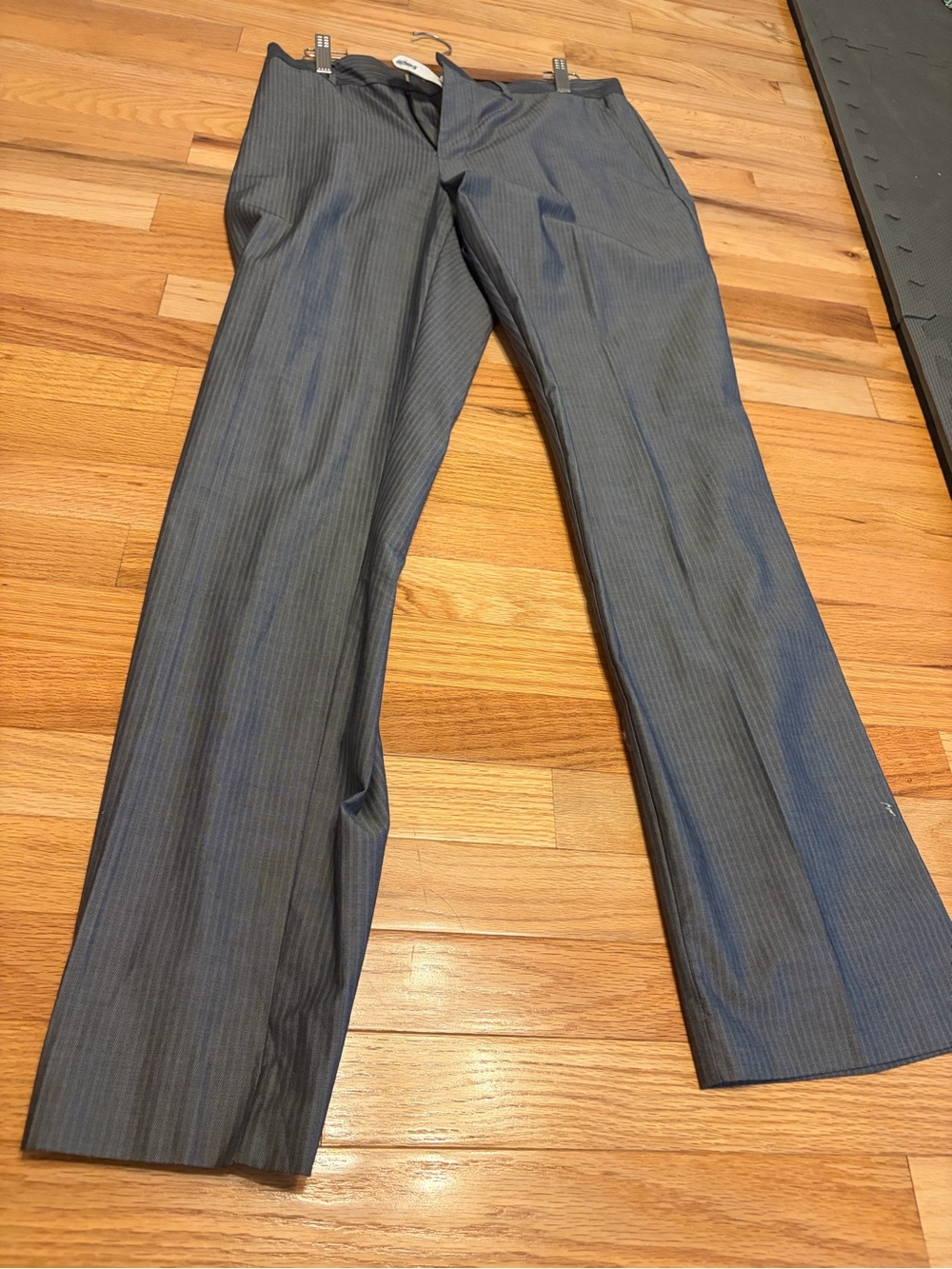 Men's J Crew Gray Pinstripe Dress Pants - Classic Straight Fit